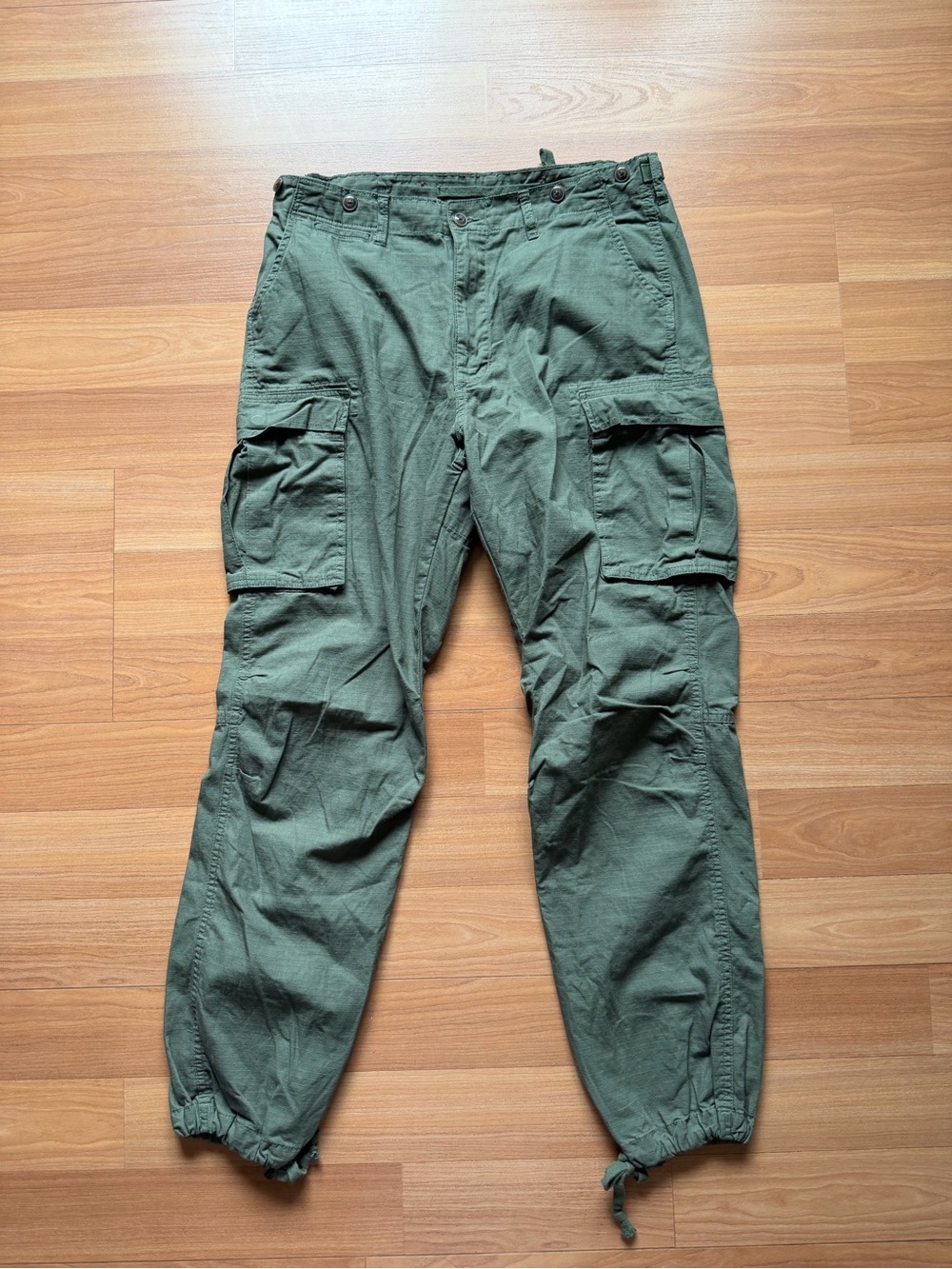 MNML Olive Green Tactical Cargo Pants
